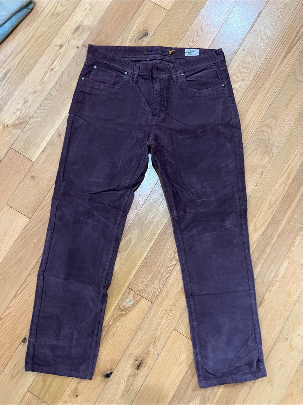 Tailor Vintage Men's Deep Purple Corduroy Pants